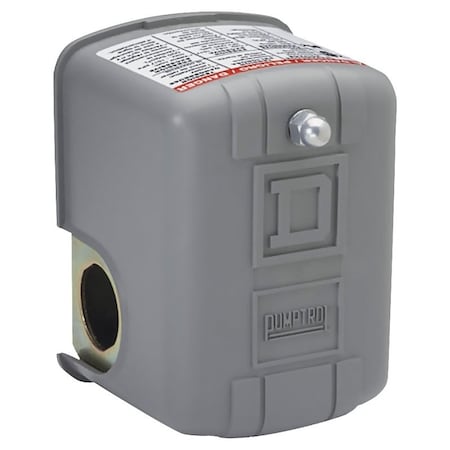 Square D Pressure Switch, 3-Phase, 10 A, 115/575 V, DPST, Screw Clamp Terminal, NEMA 1 Enclosure 9013GSG2J20